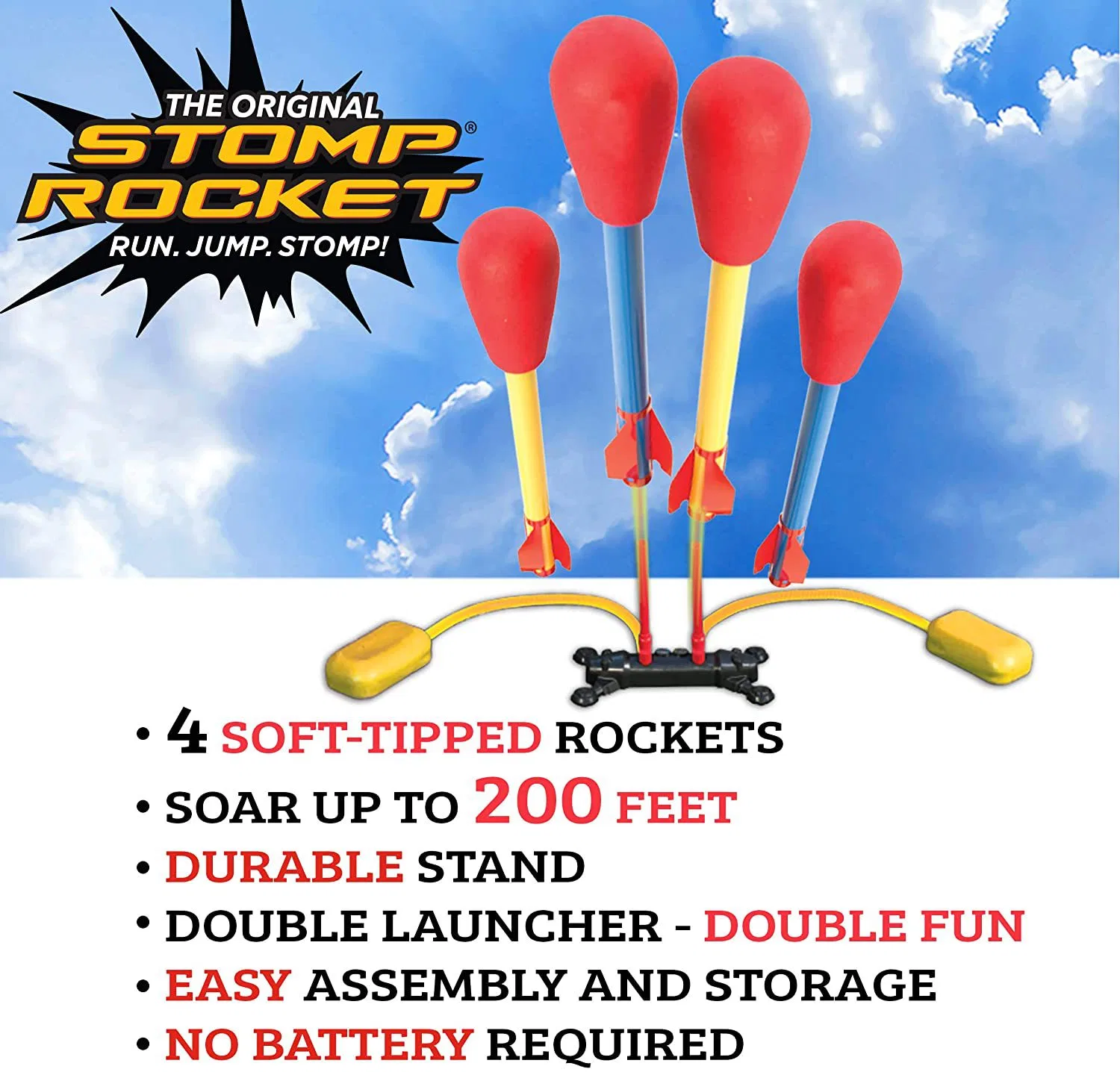 Juguete de vuelo Fidget Toys niños Toy Stomp Rocket Ultra Rocket Juego regalo de promoción helicóptero al aire libre Juguete