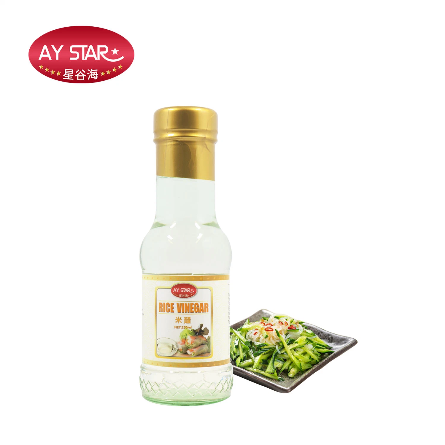 Alimentos saludables Vinagre de arroz Kosher blanco de elaboración natural