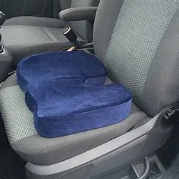 Funda con cremallera Cojín de asiento de espuma viscoelástica ortopédica para el coxis