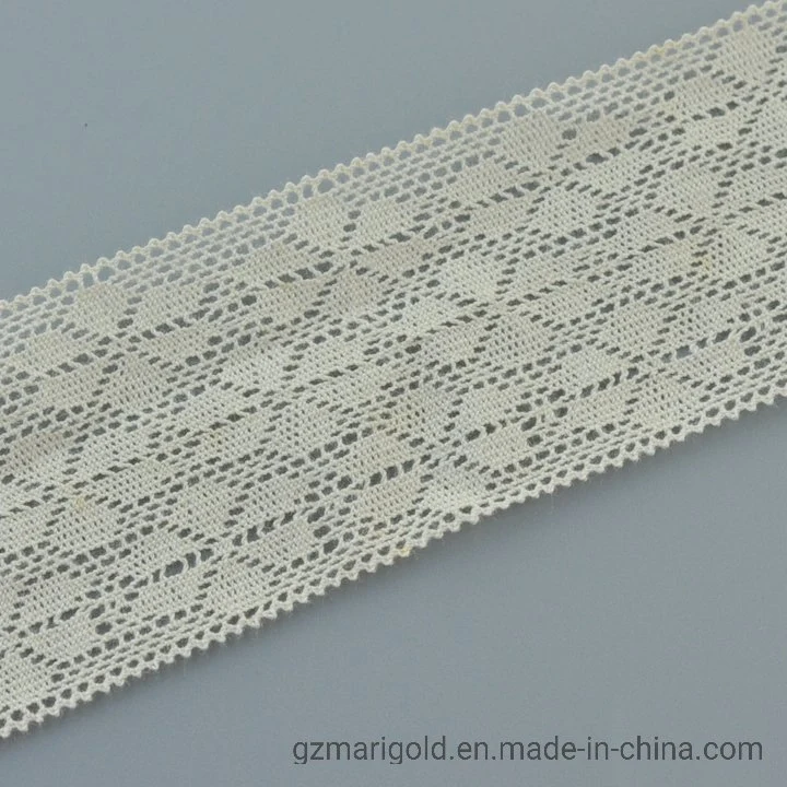 New Arrival Wholesale/Supplier 5.5 Cm Fashion Cotton Eyelet Lace Trimming Factory