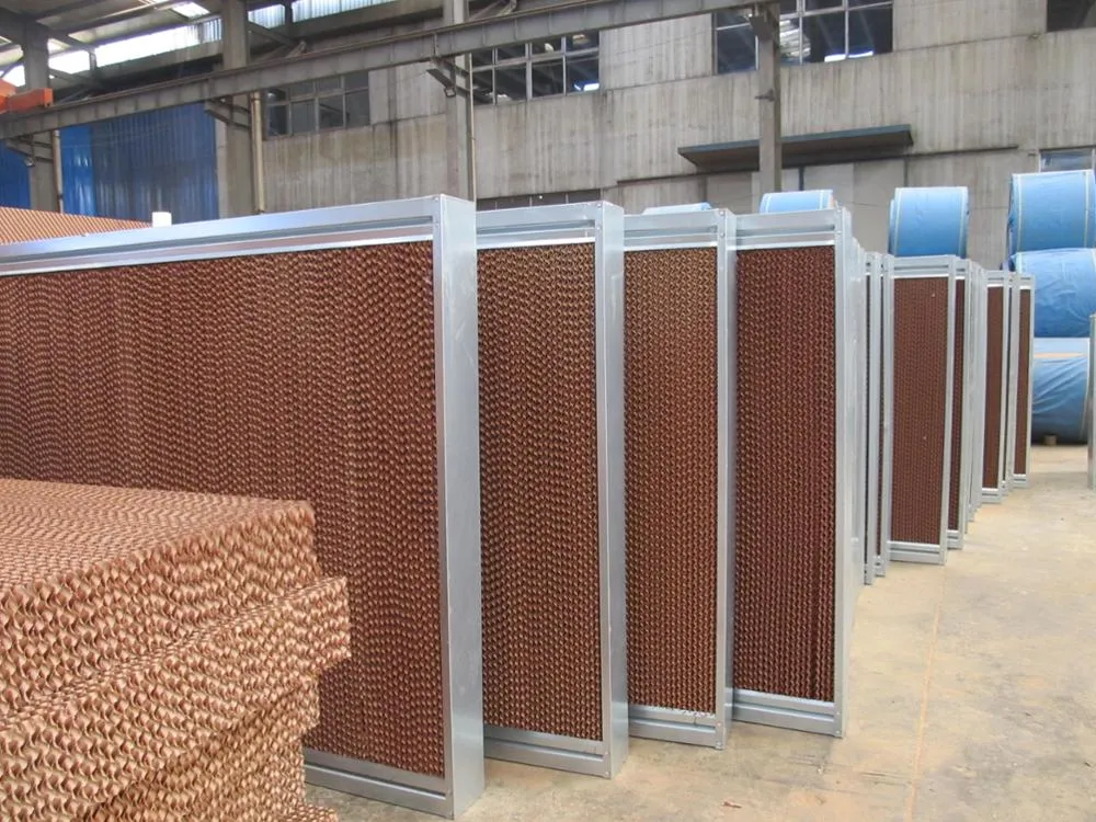 Wood Paper Evaporative Cooling Pad/Cellulose Air/Honeycomb Pad/Curtain Type Wet Cooling Pad for Poultry/Farm/Air Cooler/Greenhouse