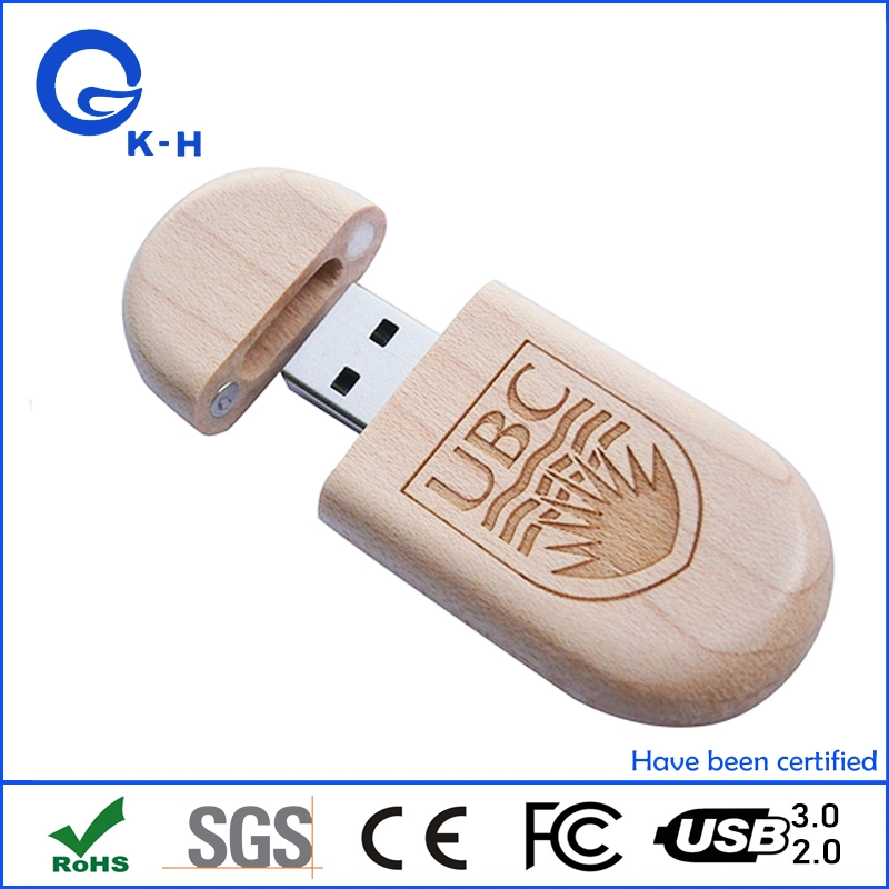 Wholesale/Supplier Wooden USB Flash Storage 16GB 32GB 64GB