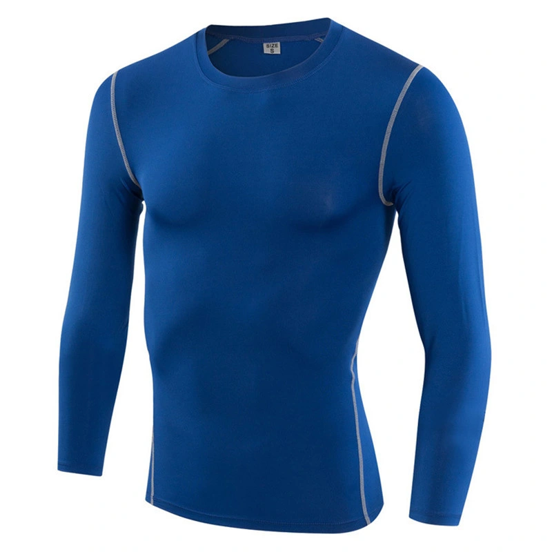 2022 Long Sleeve Clothing Fitness Running T Shirt Men O-Neck T-Shirt Cotton Bodybuilding Sport Shirts Tops Gym Men T Shirt