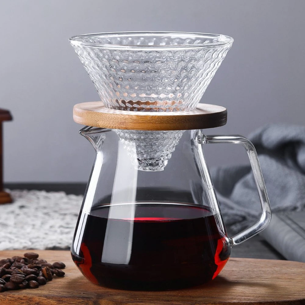 Ecocoffee Coffee Dripper Coffee Maker V60 Glass Coffee Filter Cup Gv11