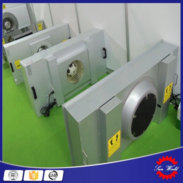 La fabricación del filtro de aire para limpiar la habitación del ventilador de la unidad de filtro HEPA FFU
