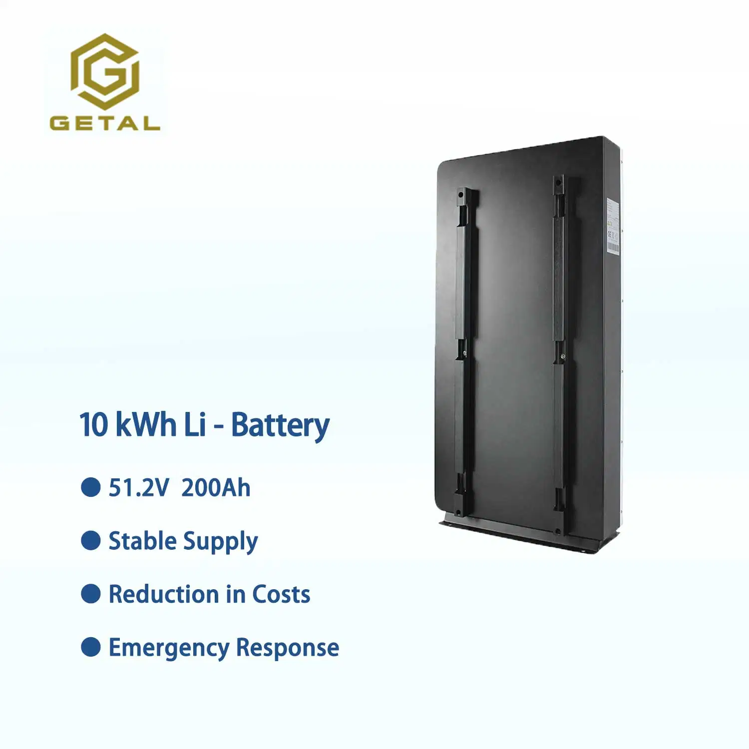 10kwh Household Vertical Solar Energy Storage 51.2V 200ah Lithium Iron Phosphate Battery