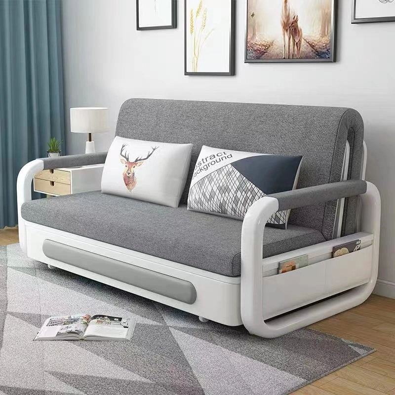 Modern Storage Living Room Sofa Cum Bed Fabric Folding Divan Sofa Bed