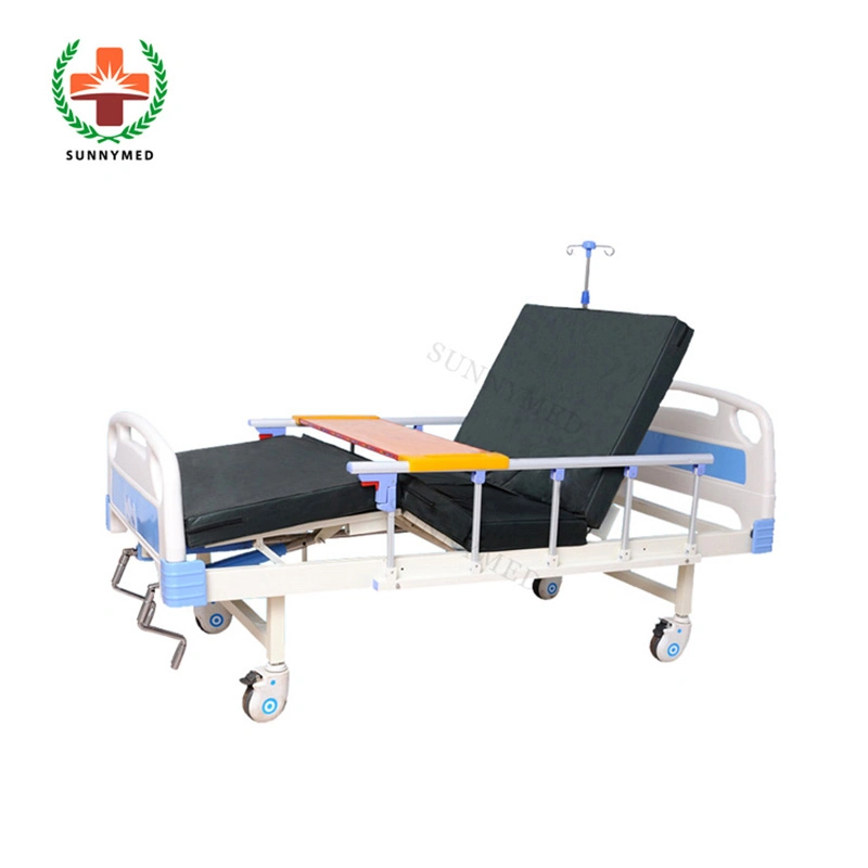 Sy-R009 2 Crank Hospital Nursing Care Bed Cheap Patient Bed