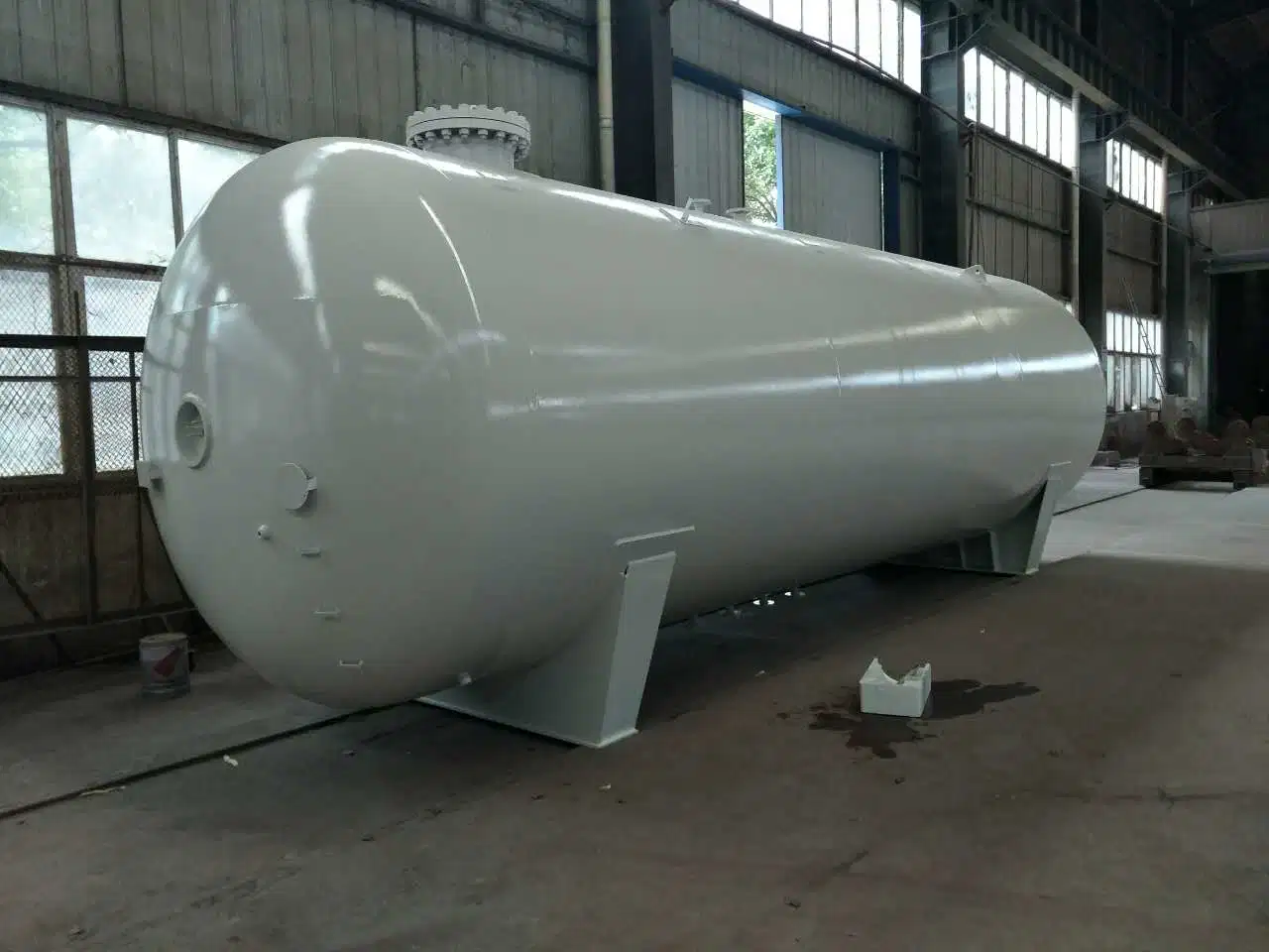 Liquefied Carbon Steel Manten 40ton ASME LPG Gas Tank Plant