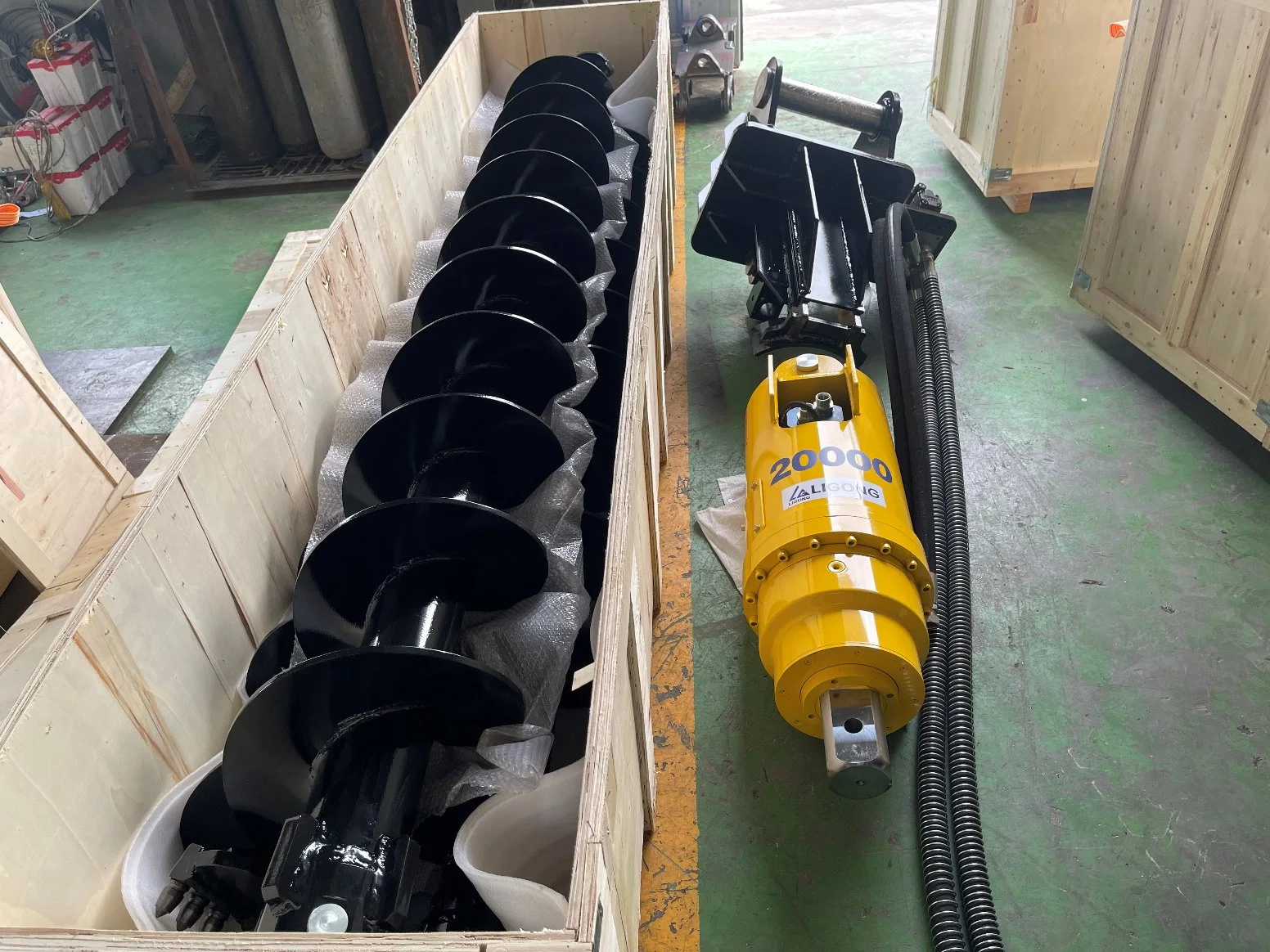 Earth Drill Machine Hydraulic Auger for Sk115 Sk120 Excavator