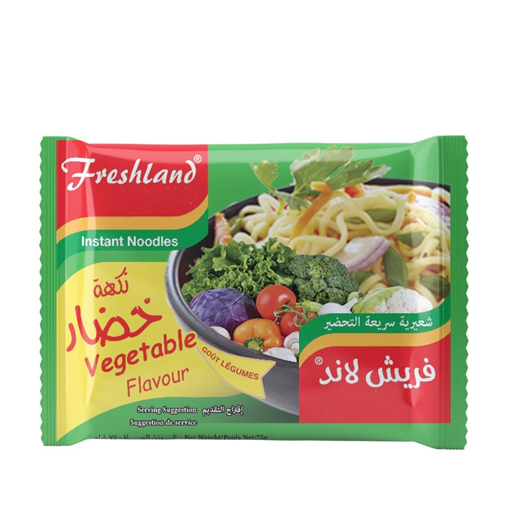 OEM High Quality Halal Beef Chicken Flavor Fried Instant Bag Noodles