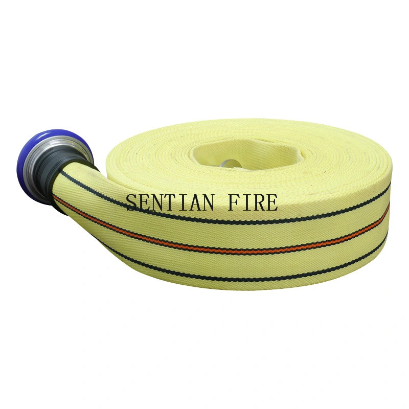 2.5 Inch Canvas Fire Fighting Firefighter Lay Flat PVC Rubber Layflat Water Fire Hose Pipe