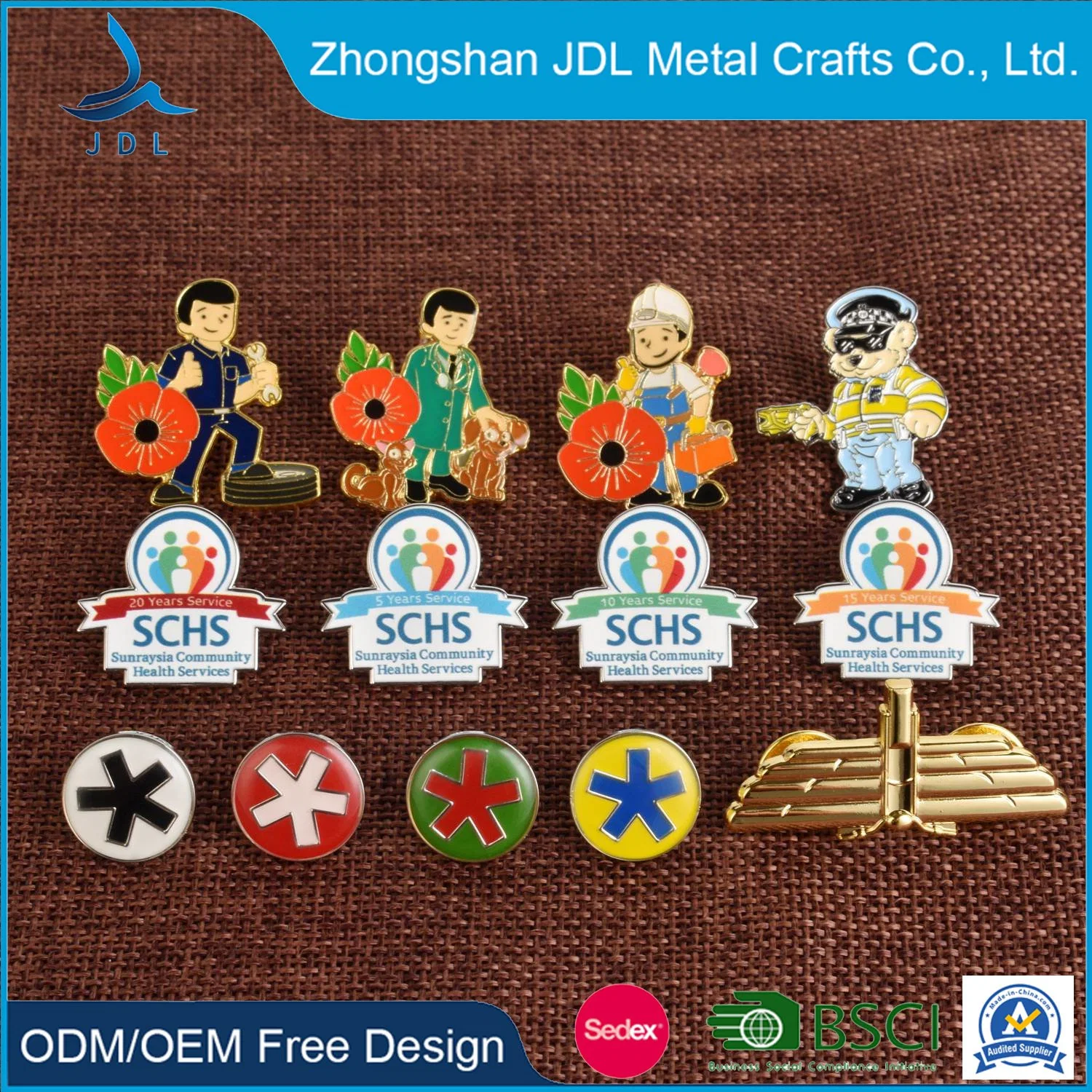 China Großhandel/Lieferant Custom Logo Fußball Kpop Anime Adler Gold Poppy Cartoon Metal Craft Military Soft Fußball Hut Emaille Abzeichen Brosche Sicherheitskest Flag Reversierungsstifte