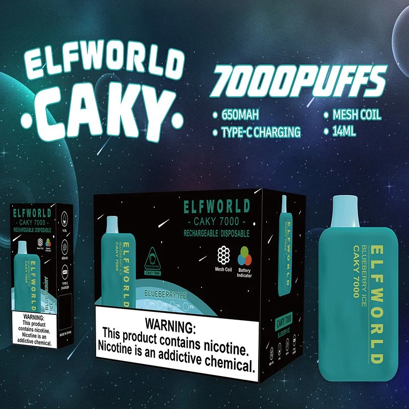 E-cigarrette Elf World Cuky 7000 VAPE sabor desechable