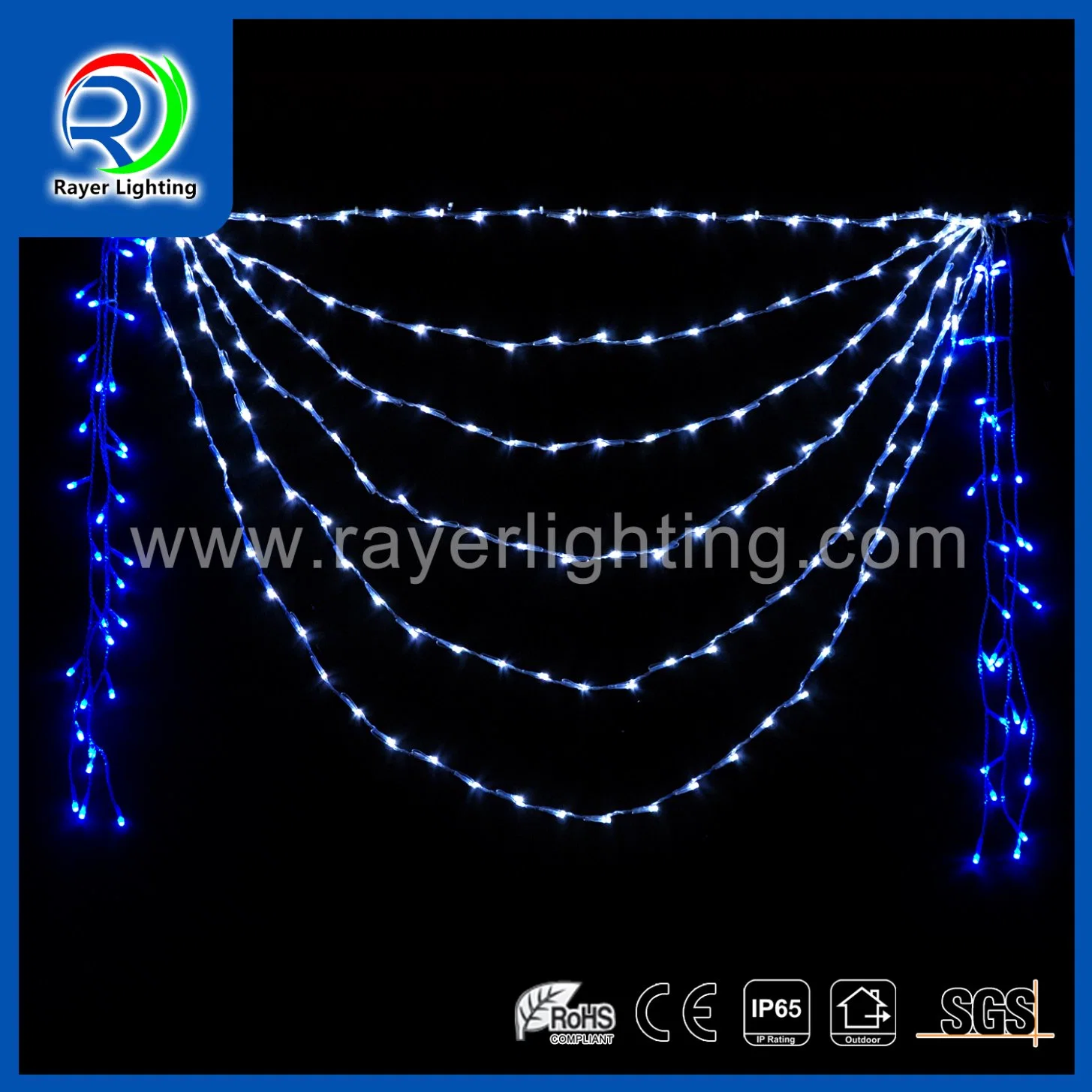 Cortina de luz LED de Exteriores decoración festiva IP65