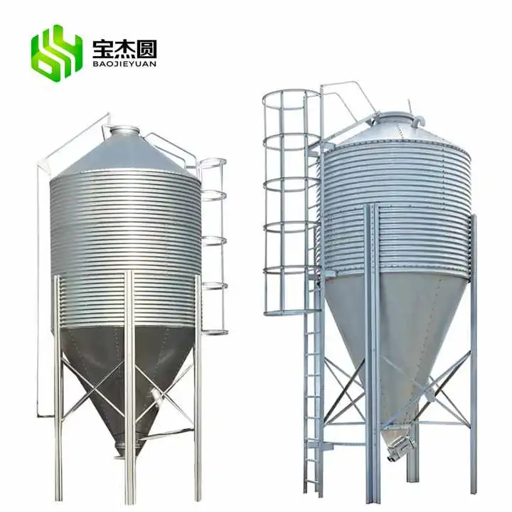 Customized Steel Farm Chicken Pig Animal Poultry Feed Silo Bin