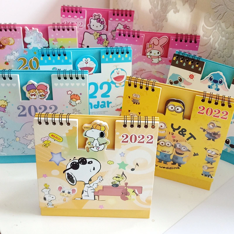 Factory Spot Wholesale/Supplier Calendar 2022 Cute Cartoon Shape Desktop Creative Calendar Calendar