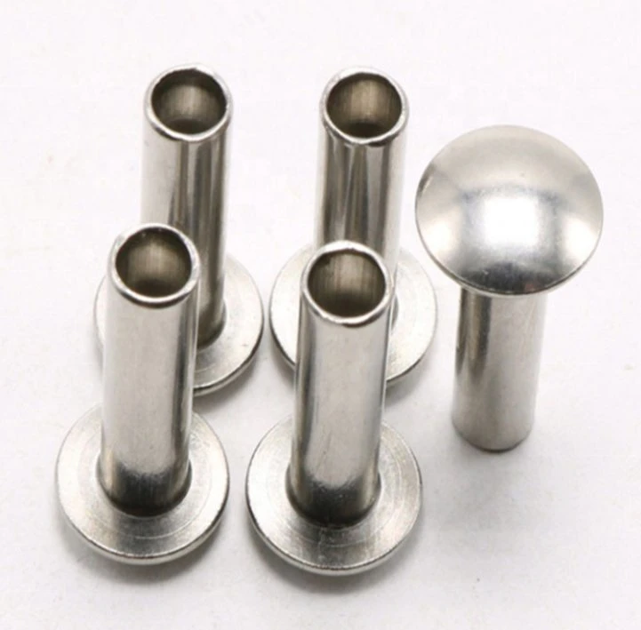 M2 M2.5 M3 M4 M5 M6 DIN 6791 Stainless Steel 304 Semi-Tubular Pan Head Semi Tubular Rivets