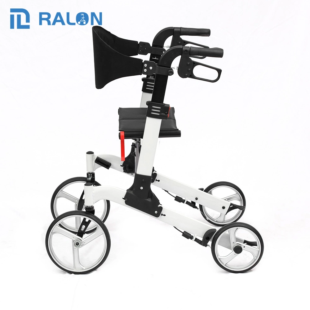 Ajustable de alta calidad al aire libre Nuevo Diseño Plegado doble Rollator