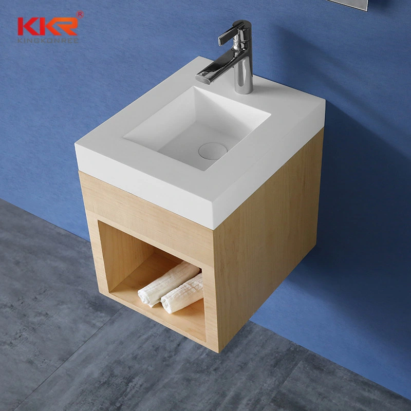 Modern Luxury Stone Basin Cabinet Bathroom Set