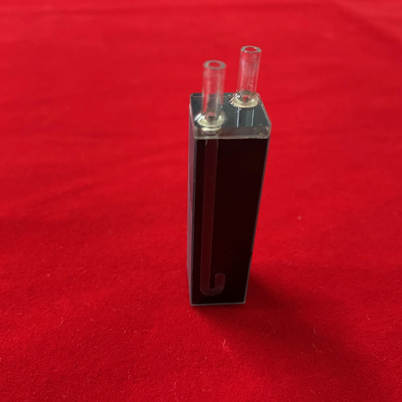 Cuvette en verre quartz à paroi noire en fluorescence de haute précision 174 pour Ustensiles de laboratoire