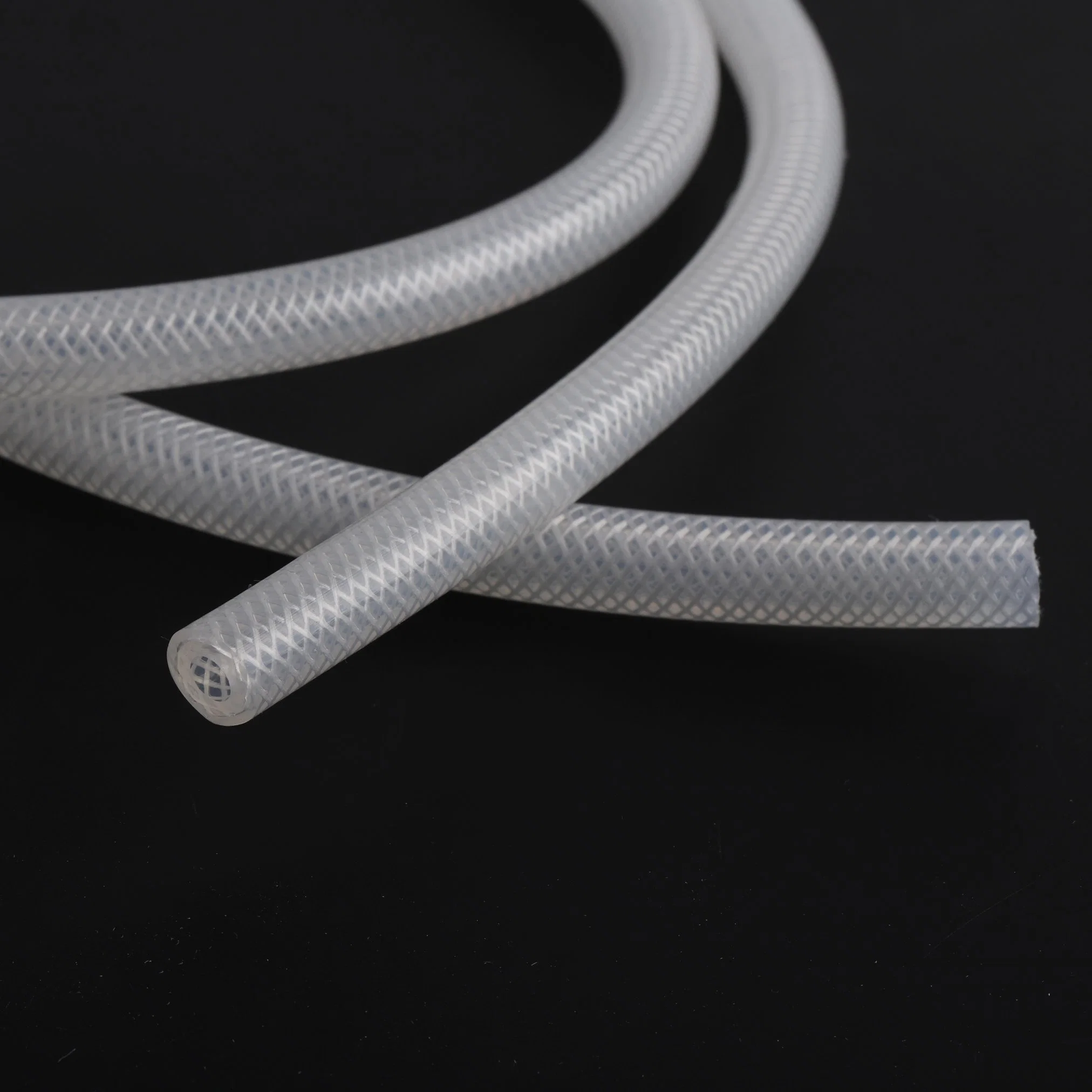 Custom Silicone Braided Hoses High Pressure Resistant Reticulated Reinforced Silicone Tube