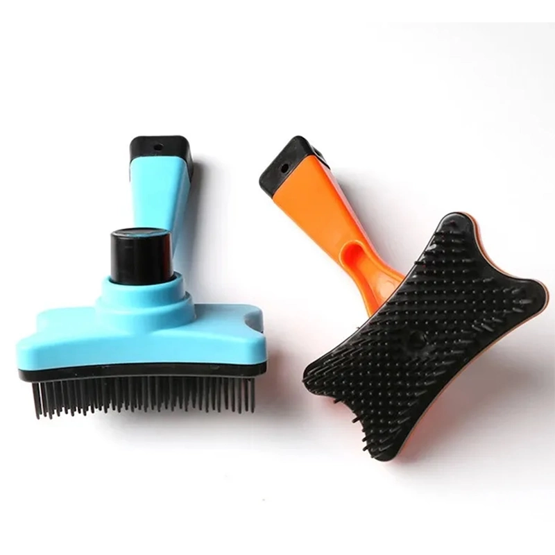 Pet Grooming Brush Self Cleaning Automatically Dog Cat Slicker Brush Remove Dog Hairs Pet Comb