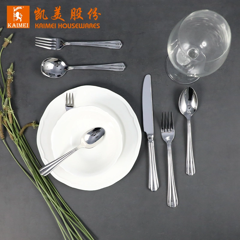 Wholesale/Supplier Gold Plated Cutlery Flatware Stainless Steel Golden Cutlery with Bag