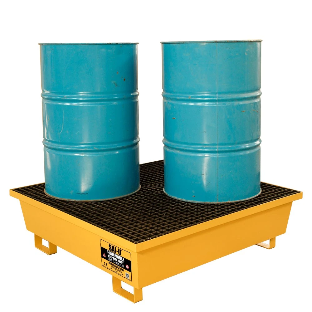 Sai-U Steel Still Pallet 4 Drums Chemical Storage Pallet 92g/350L