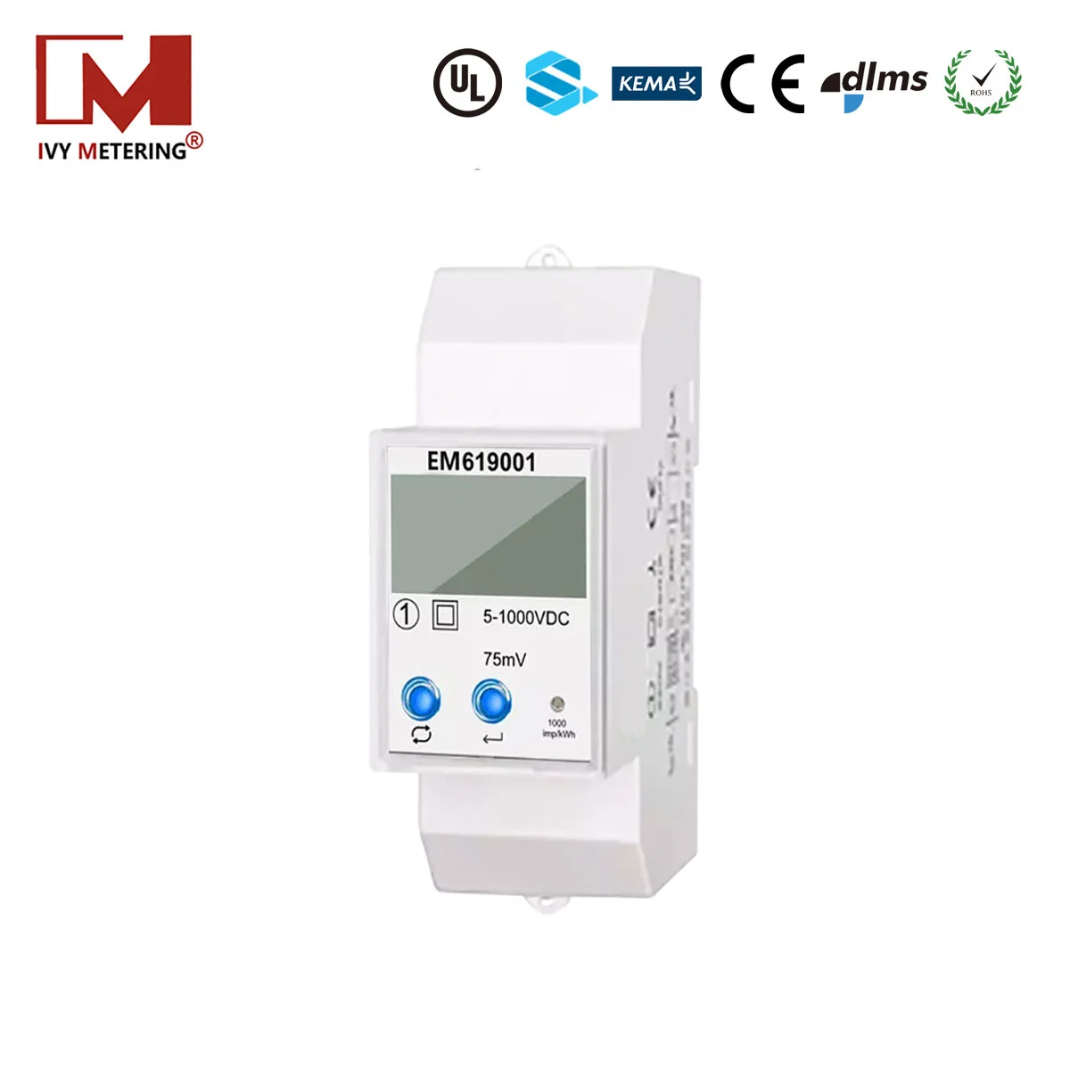 200A 1000A 750V 1000V Solar Bidirectional DC Energy Meter for EV Charging Pile Station