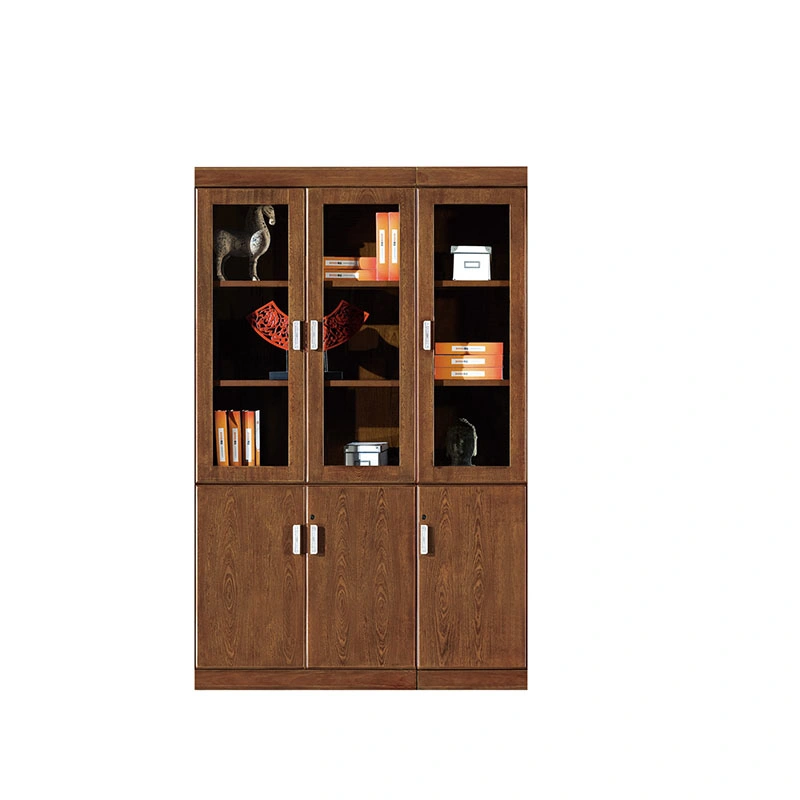 Cheap Price Office Filing 2 Glass Door Storage Cabinet