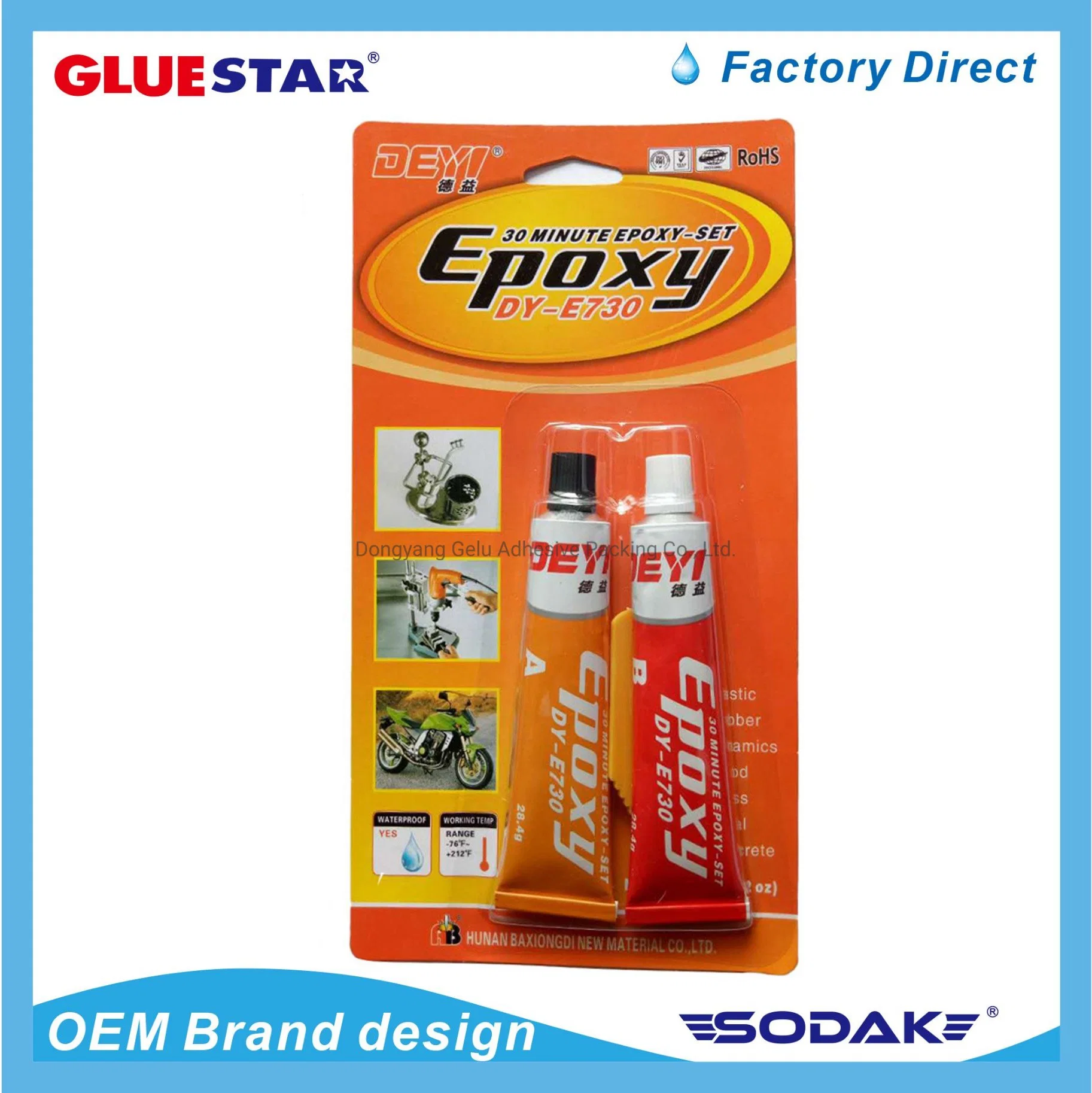 Epoxy Putty coller Cheap Adhésif époxy, mastic de réparation d'acier Putty