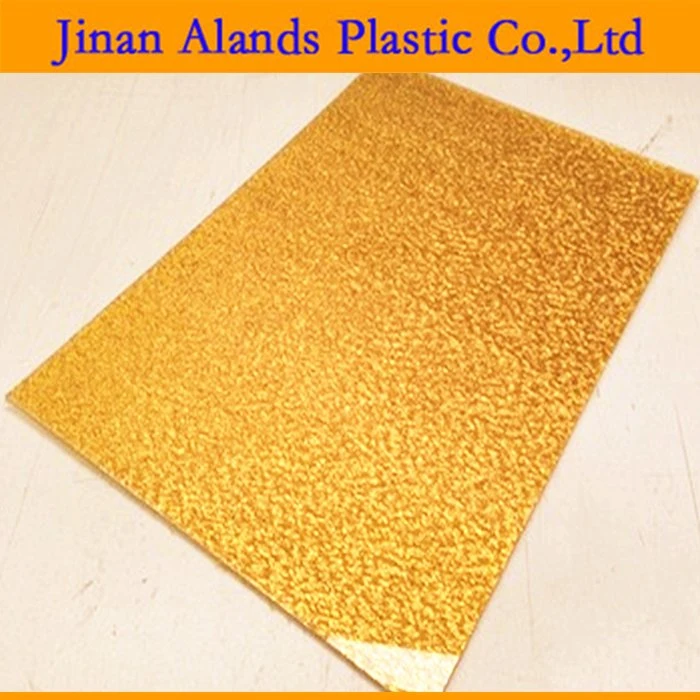 2.6mm 2.8mm 3mm Silver and Gold Fabric Cloth Acrylic Sheet