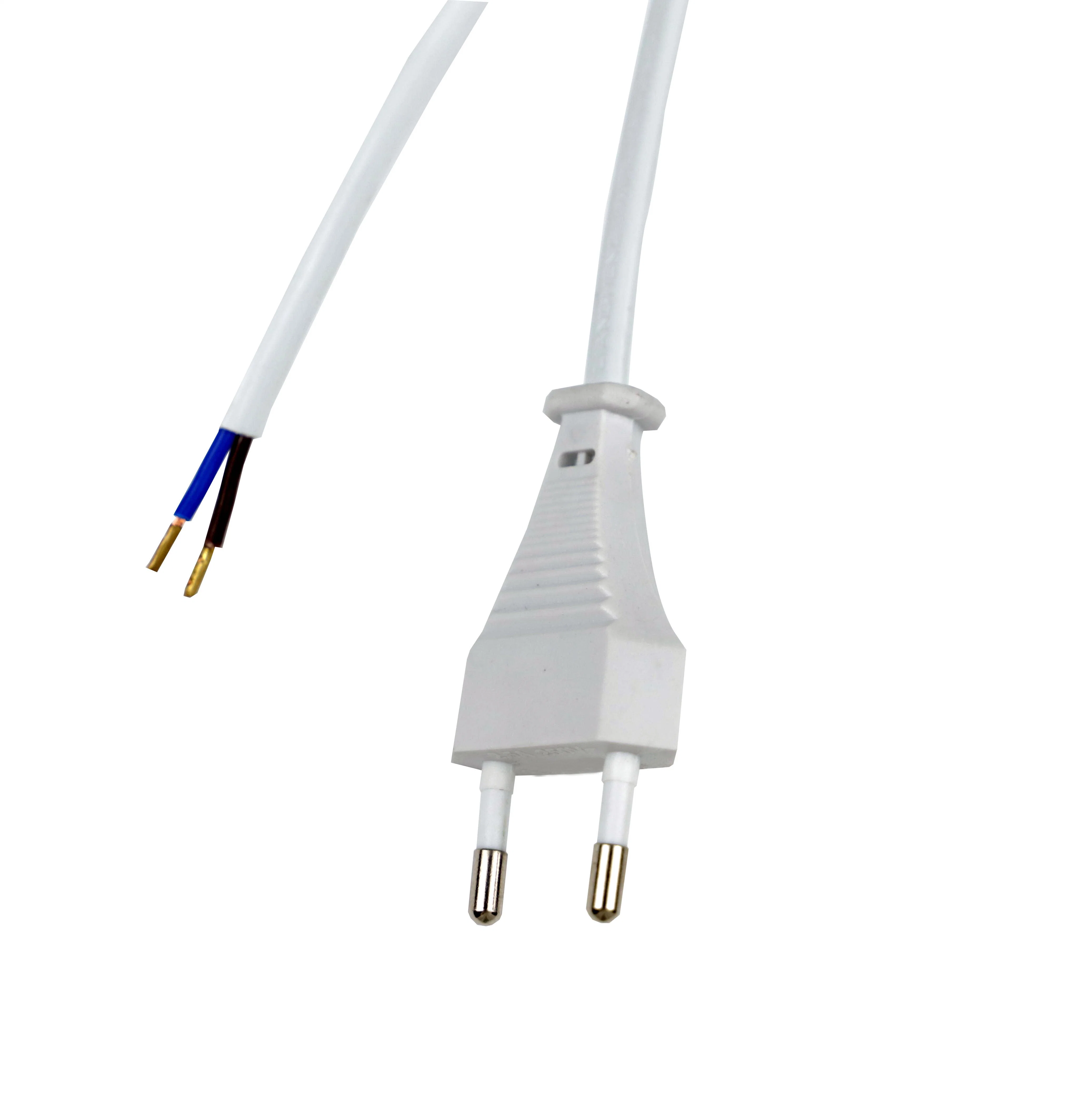 China Manufacturer 2 Prong 3 Prong AC Power Cord Us EU Standard Electrical Cable for TV CCTV