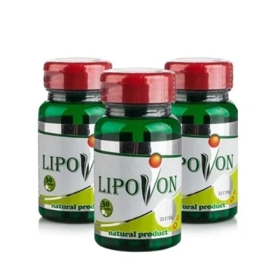 Control de peso Píldoras de dieta planta natural rápido Lipovon Slimming Tablets