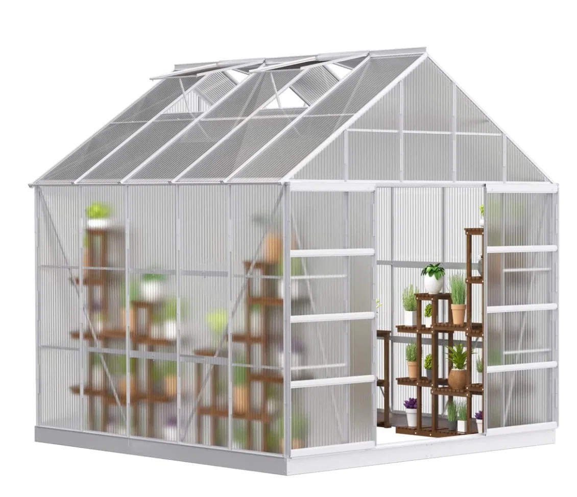 Small Mini Greenhouse Aluminum Profile Frame Green House