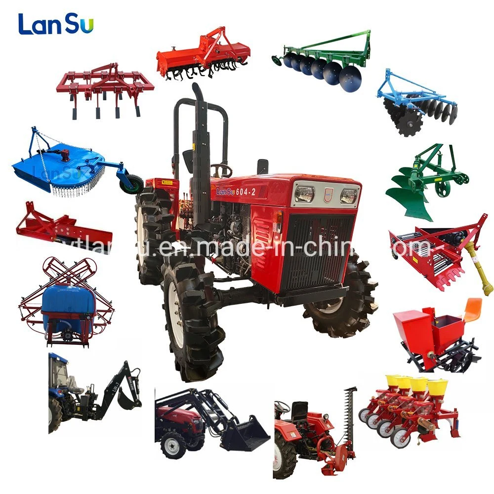 Factory Directly Sale 4 Wheel Drive 70HP Tractor with Front End Loader