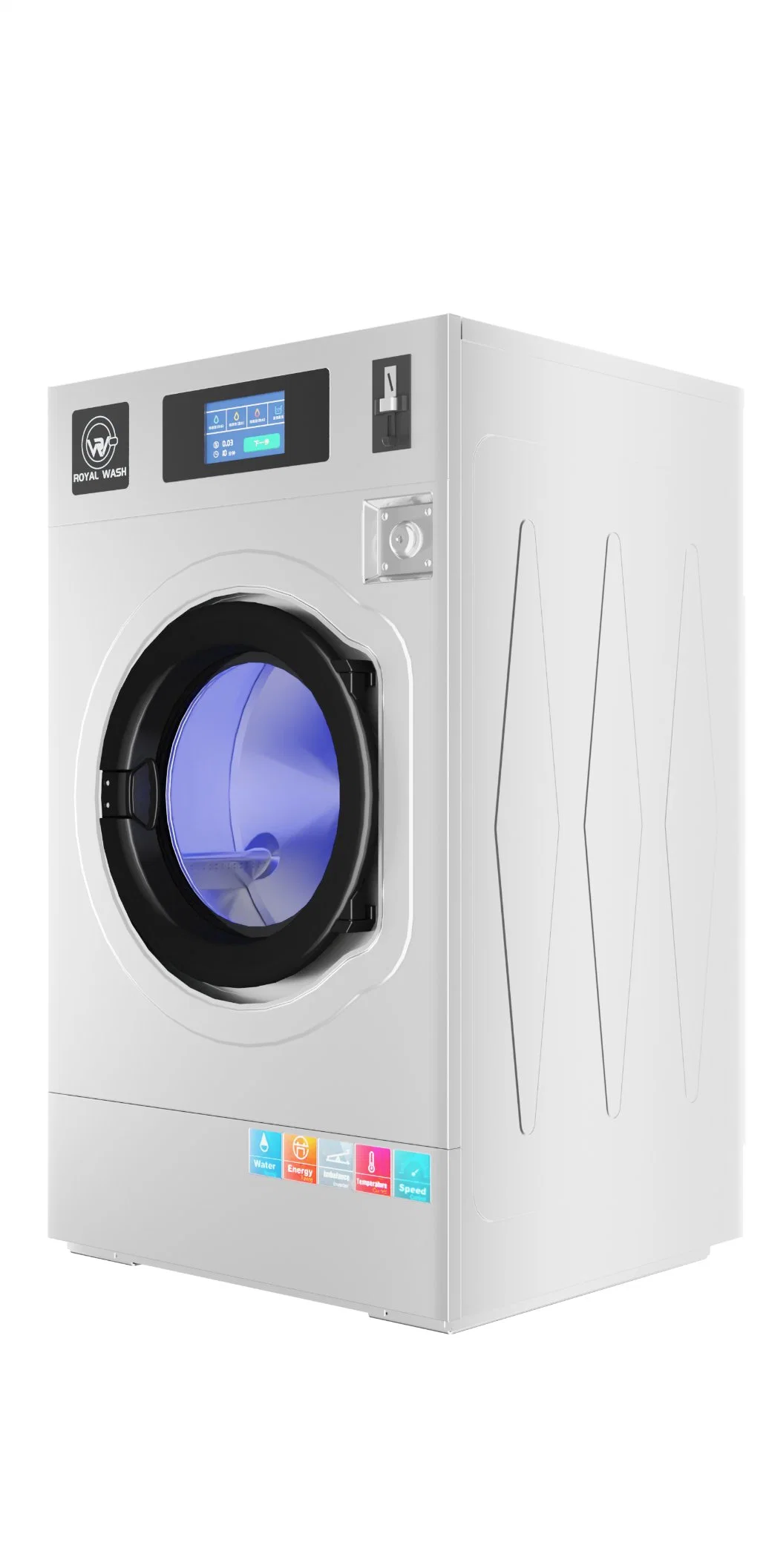 Fully Automatic Washer Extractor-Soft Mount Commercial and Industrial Washing Machine