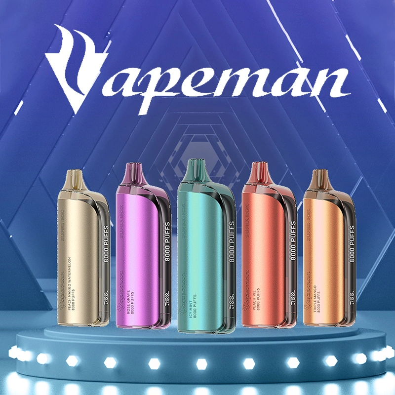 Hot Sell Puts موزعو الشاشة ذات الشاشة LED بحجم 18 مل Vapeman سوبر صندوق الشحن السريع في المخزن