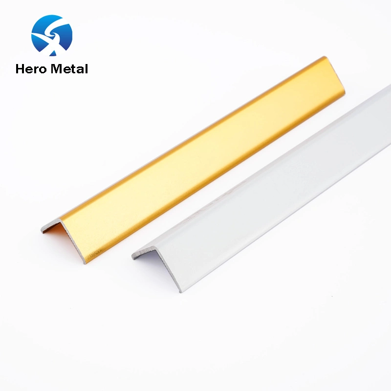 Hero Metall Aluminium Profil Ecke für Dusche Nische außen weiß Gold Fliesen Trim L Form Kantenleiste