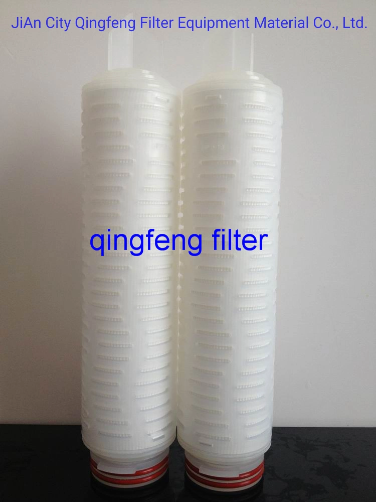 10 Inch Water Filters Diameter 69mm 5 Micron Absolute Depth PP/PVDF/PTFE/Pes/Nylon/Ca Pleated Filter Cartridge for Paints Inks and Coatings