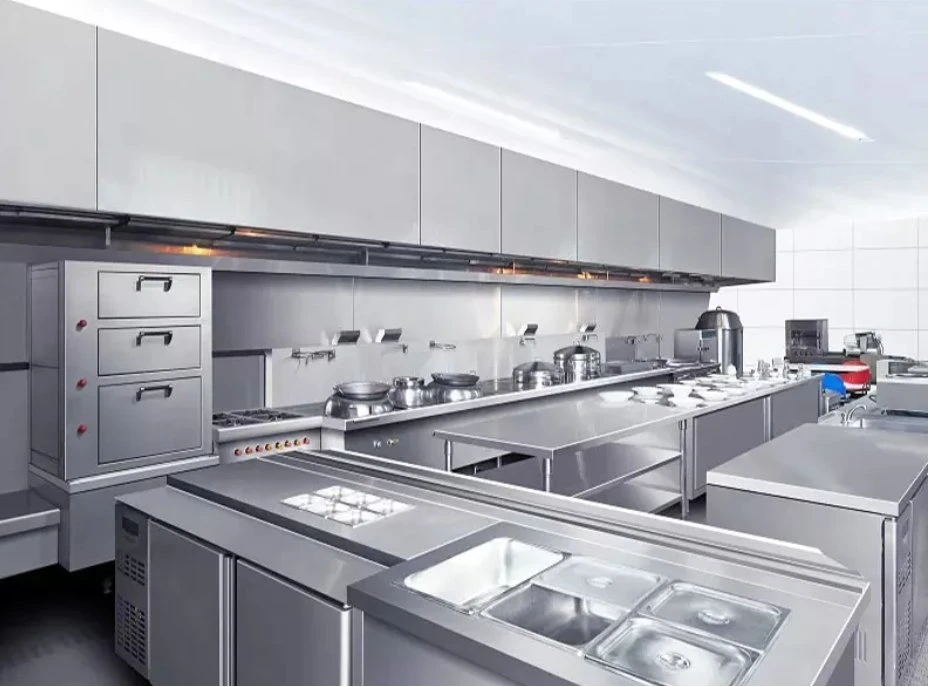 One Stop Solution Commercial Restaurant Kitchen Equipment for Cooking Refrigerating