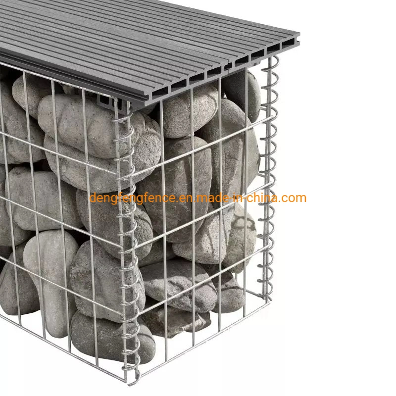 Excelente calidad Hierro soldado gabion Caja 4m*1m*1m pared de retención