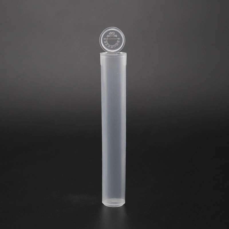 Long Cylindrical Tube Holder Customlogo Smoking Accessories Dry Herb Plastic Storage Tube