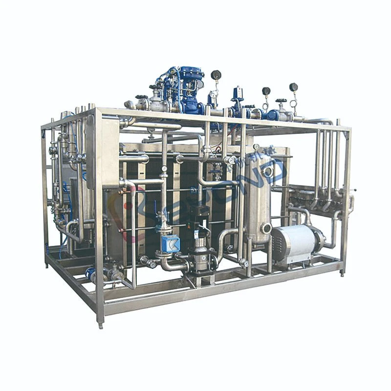 Plate heat exchanger semi automatic PID Control yogurt beverage pasteurizer sterilizer