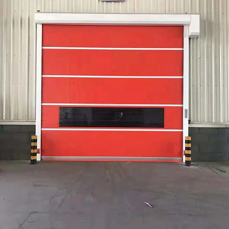 Stainless Steel Airshower Frame Roller PVC High Speed Door for External