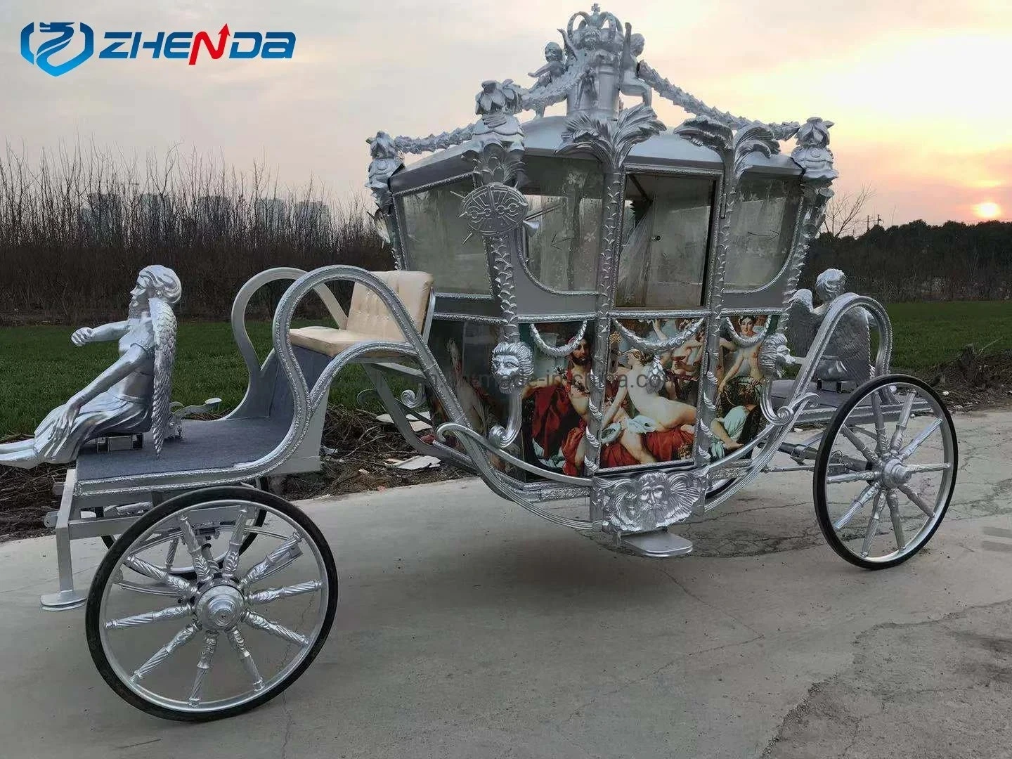 Special Transportation European Luxury Royal Horse Carriage Comfortable Wedding Cars Electric Royal Carriage