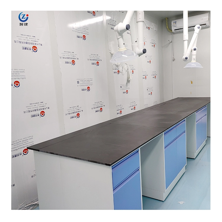 Laboratório de madeira de aço utilizados para microbiologia Laboratório Preço de banco na parede lateral para venda
