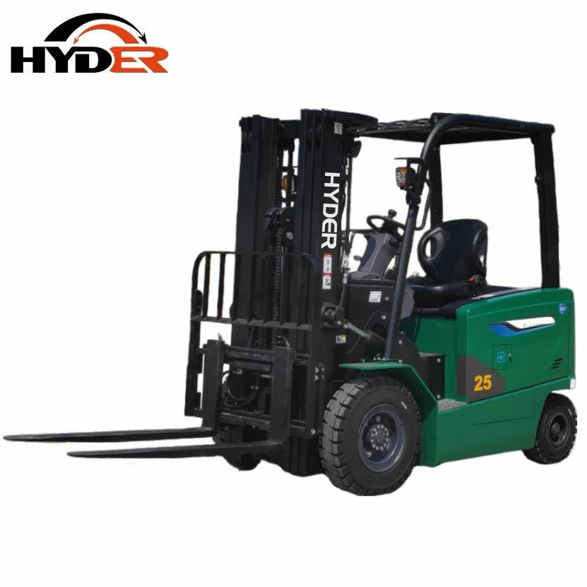 Manufacture Price 2.5t Counterbalance Lithium Battery Electric Forklift with Side Shift