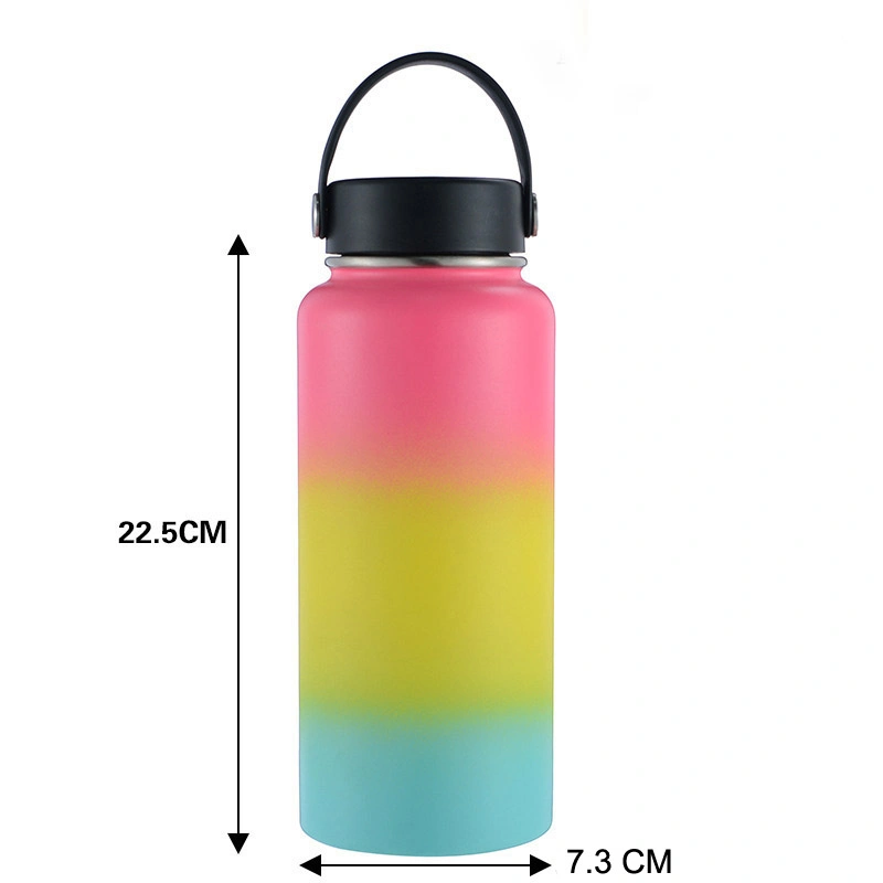 Reuserable Vacuum Insulated Stainless Steel Hydro Flask Wide Mouth Bottle with Great Size 32oz